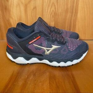 Mizuno Wave Horizon 5 Blue Purple Athletic Shoes Size 8